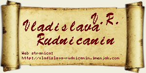 Vladislava Rudničanin vizit kartica